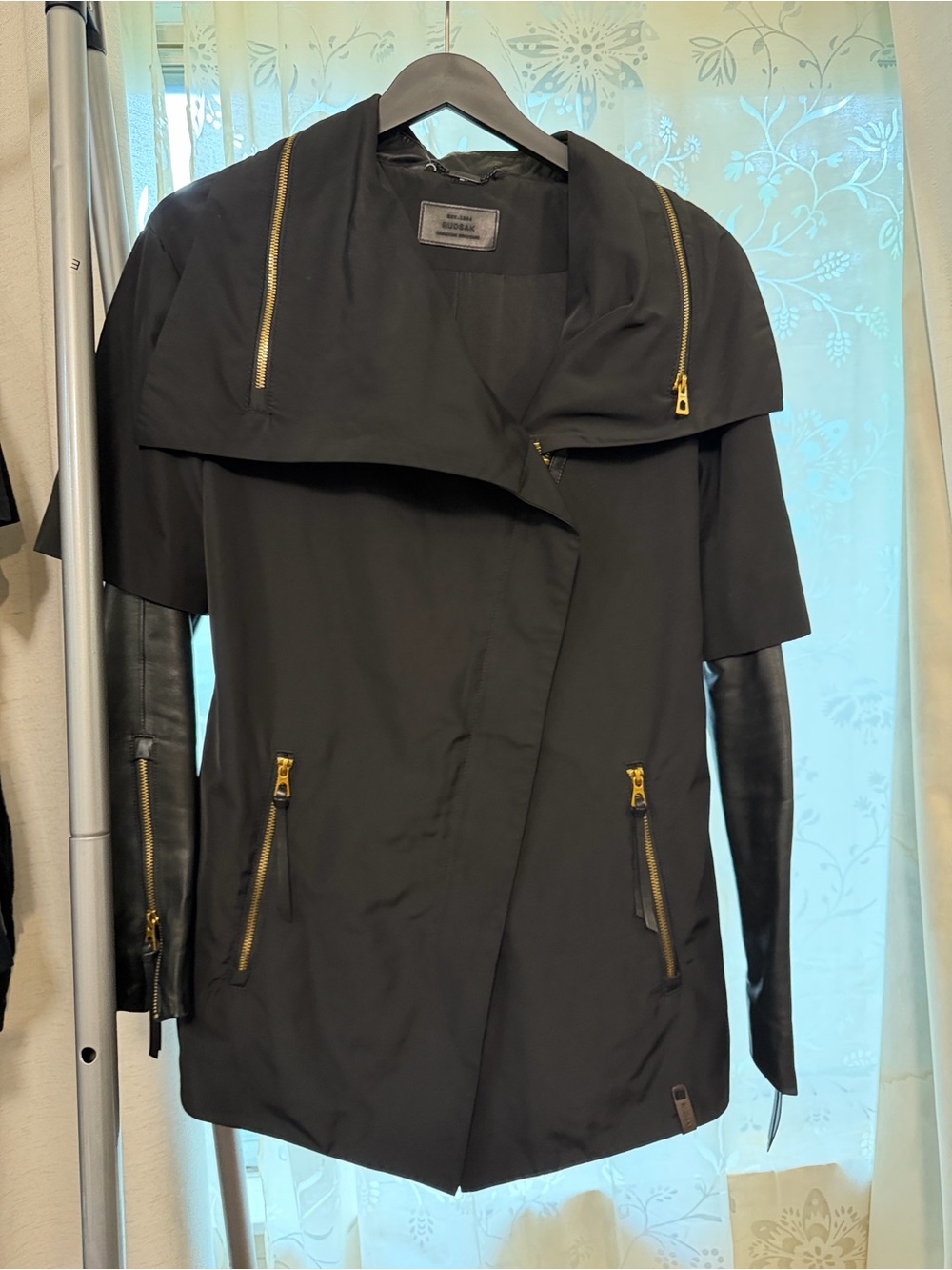 RUDSAK Black Jacket with Gold Hardware